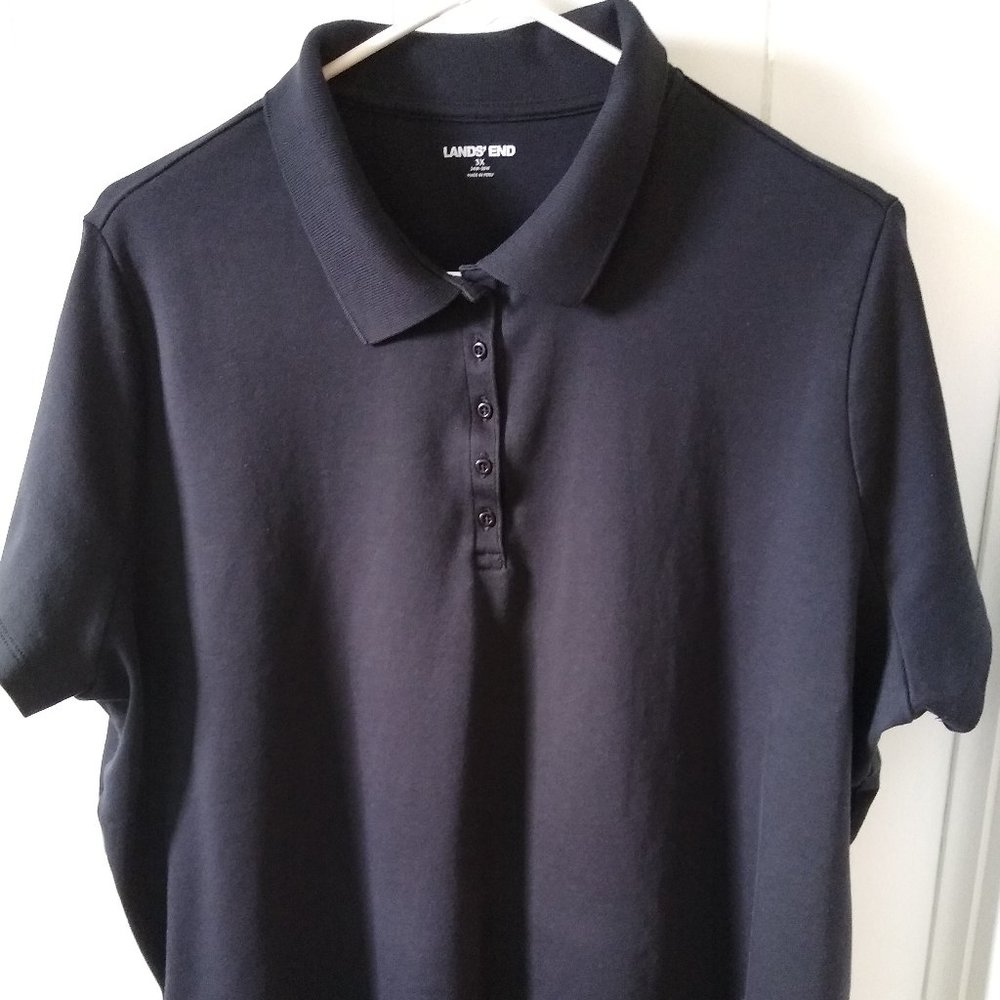 LANDS END POLO SHIRT 3X 24W-26W